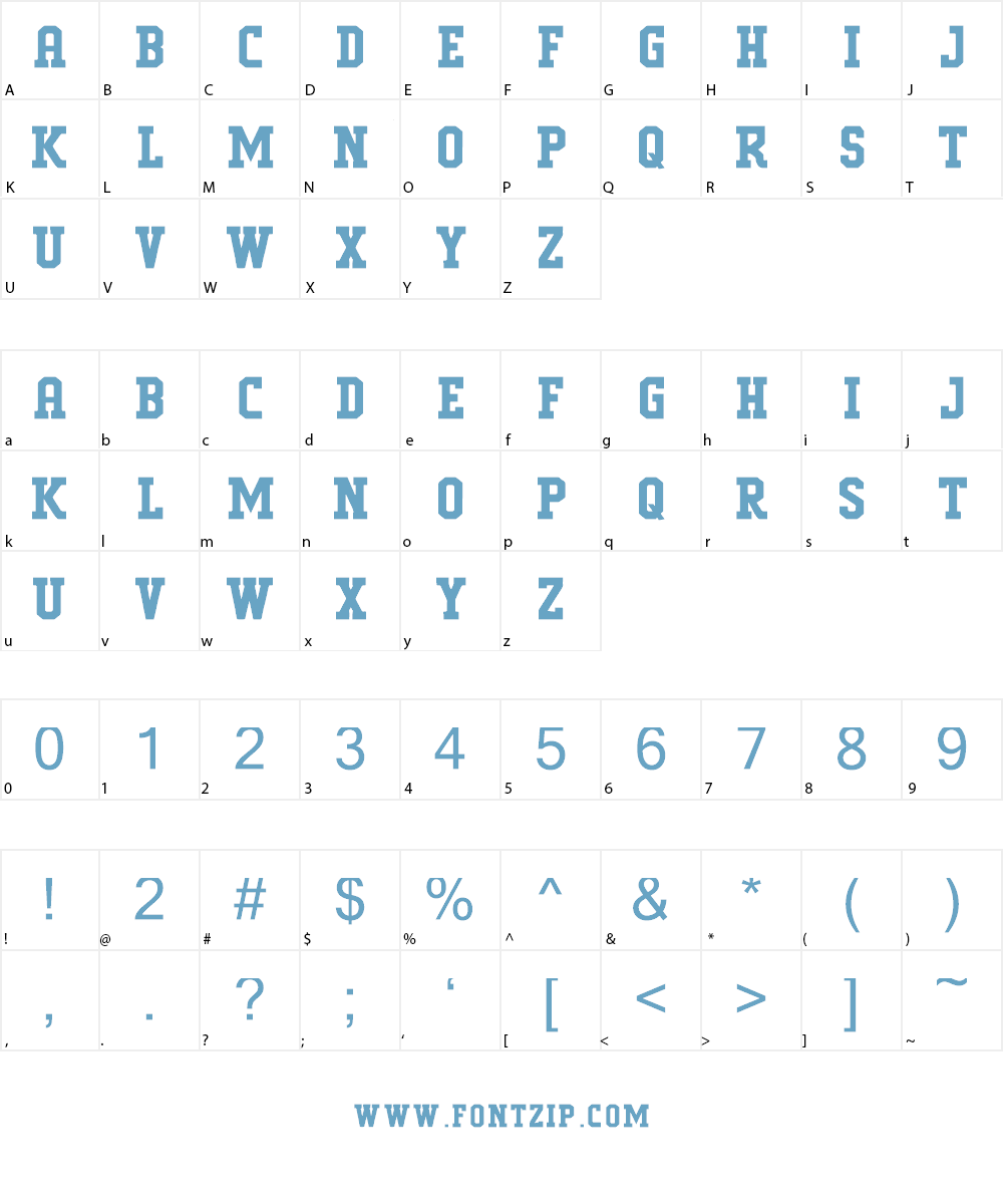 VTKS PREDATOR Font Character